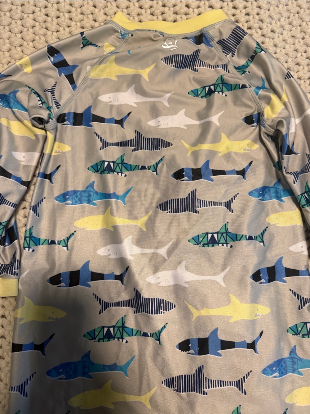 Set - 3T/4T toddler boy swimsuits / sunsuits - one-piece full-body rash guards - Picture 4 of 14